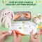 Crochet Kit for Beginners, Crochet Starter Kit w Step-by-Step Video Tutorials, Beginner Crochet Kit Knitting Supplies for Adults Kids, Crochet Bunny(40%+ Yarn)